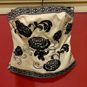 White House Black Market corset style top